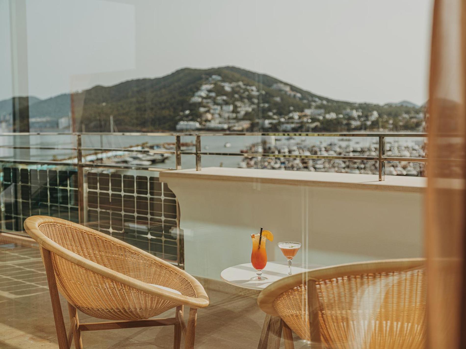 Aguas De Ibiza Grand Luxe Hotel - Small Luxury Hotel Of The World Santa Eularia des Riu Esterno foto View from a balcony of the hotel